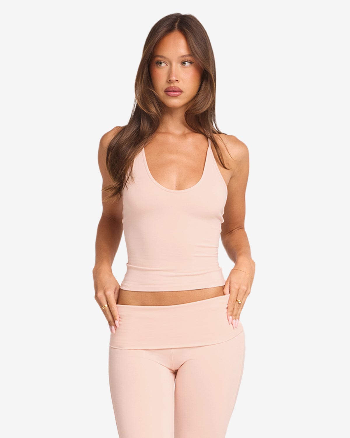 Halter Tie Tank | Blush