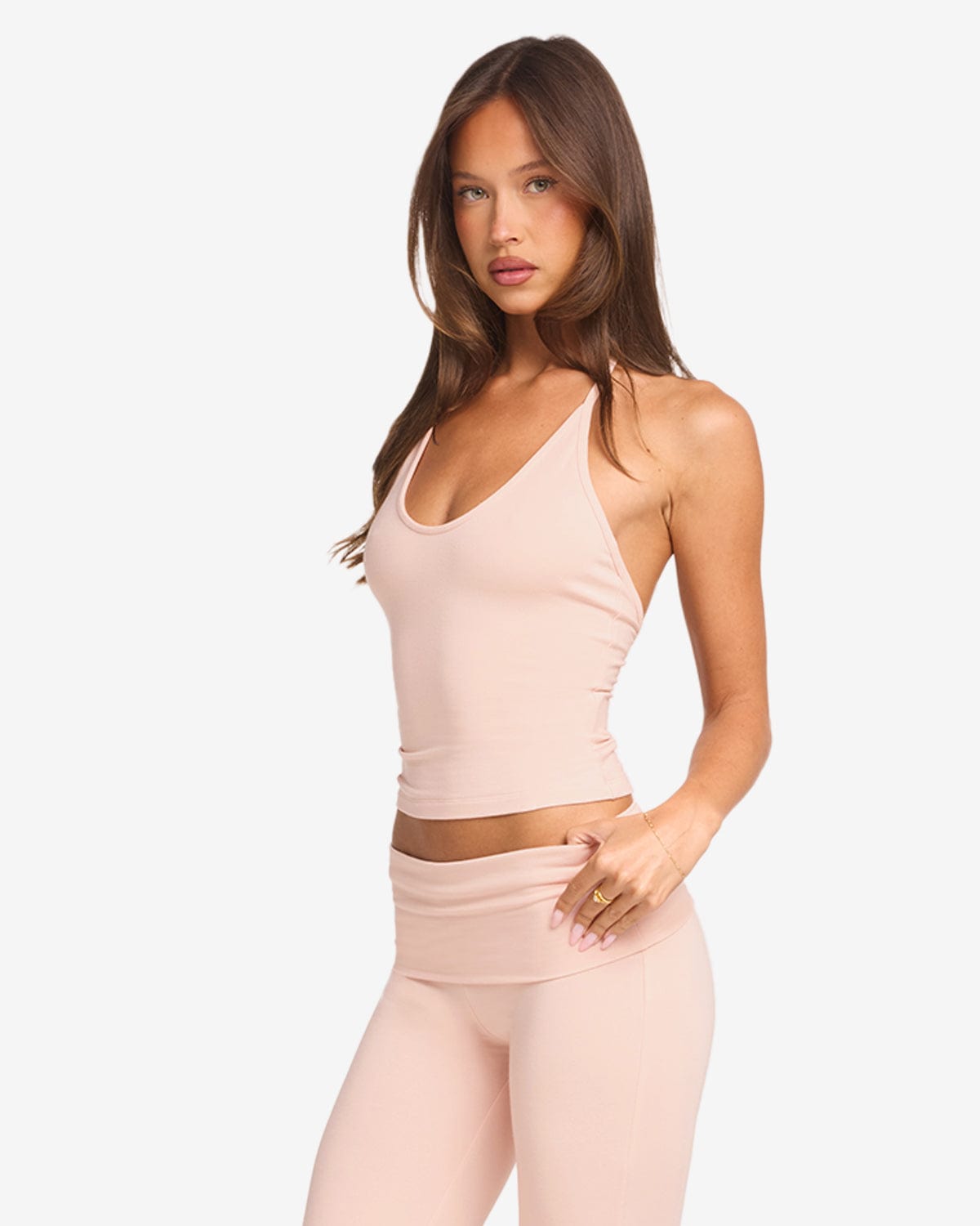 Halter Tie Tank | Blush