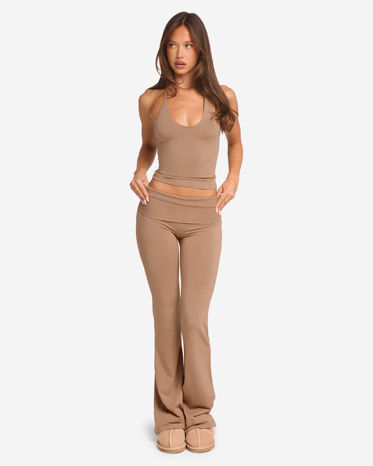 Jersey Flare Pant | Toffee