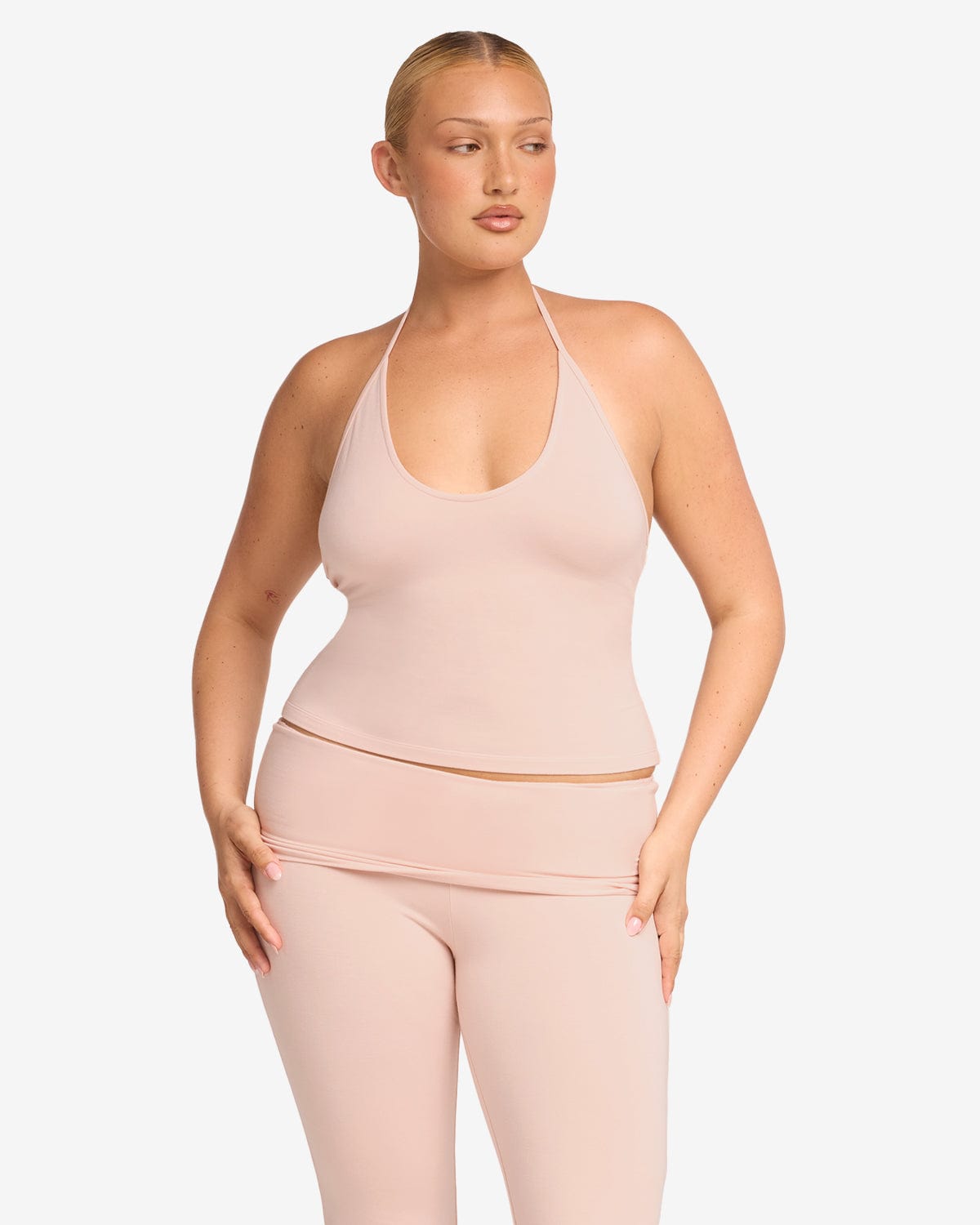 Halter Tie Tank | Blush