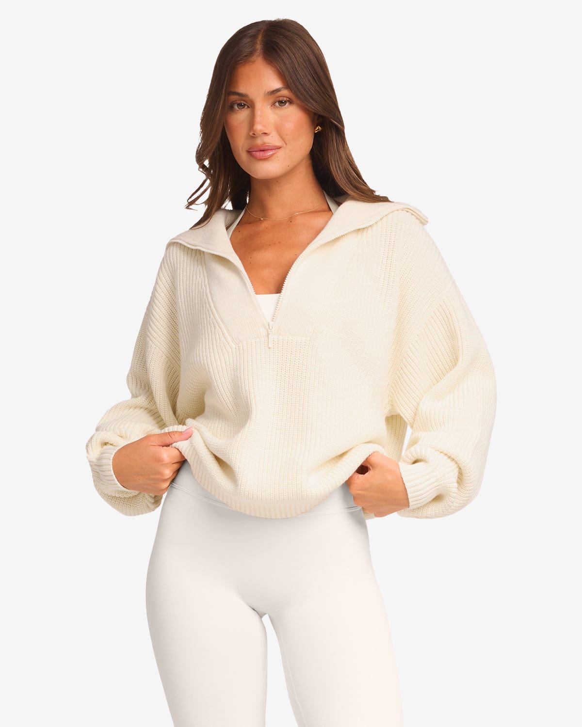 Oversized Knit Sweater | Milk