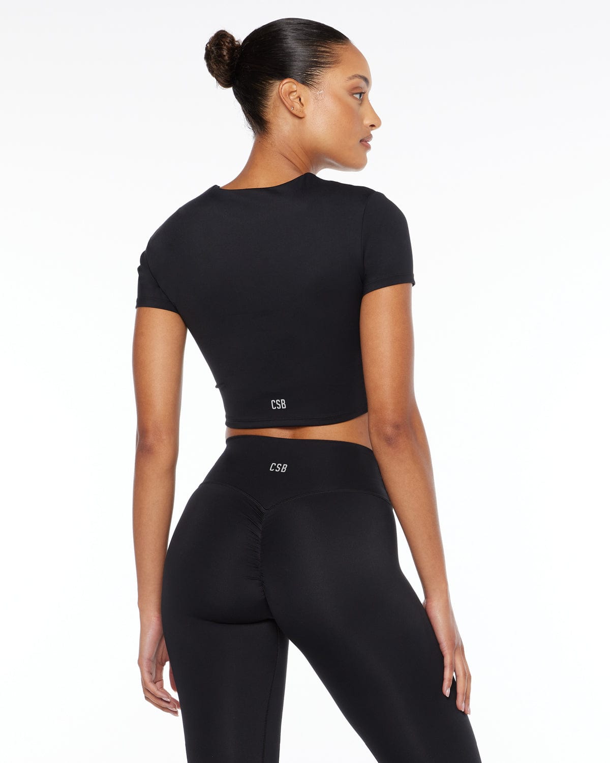 Freedom Cropped Tee | Black