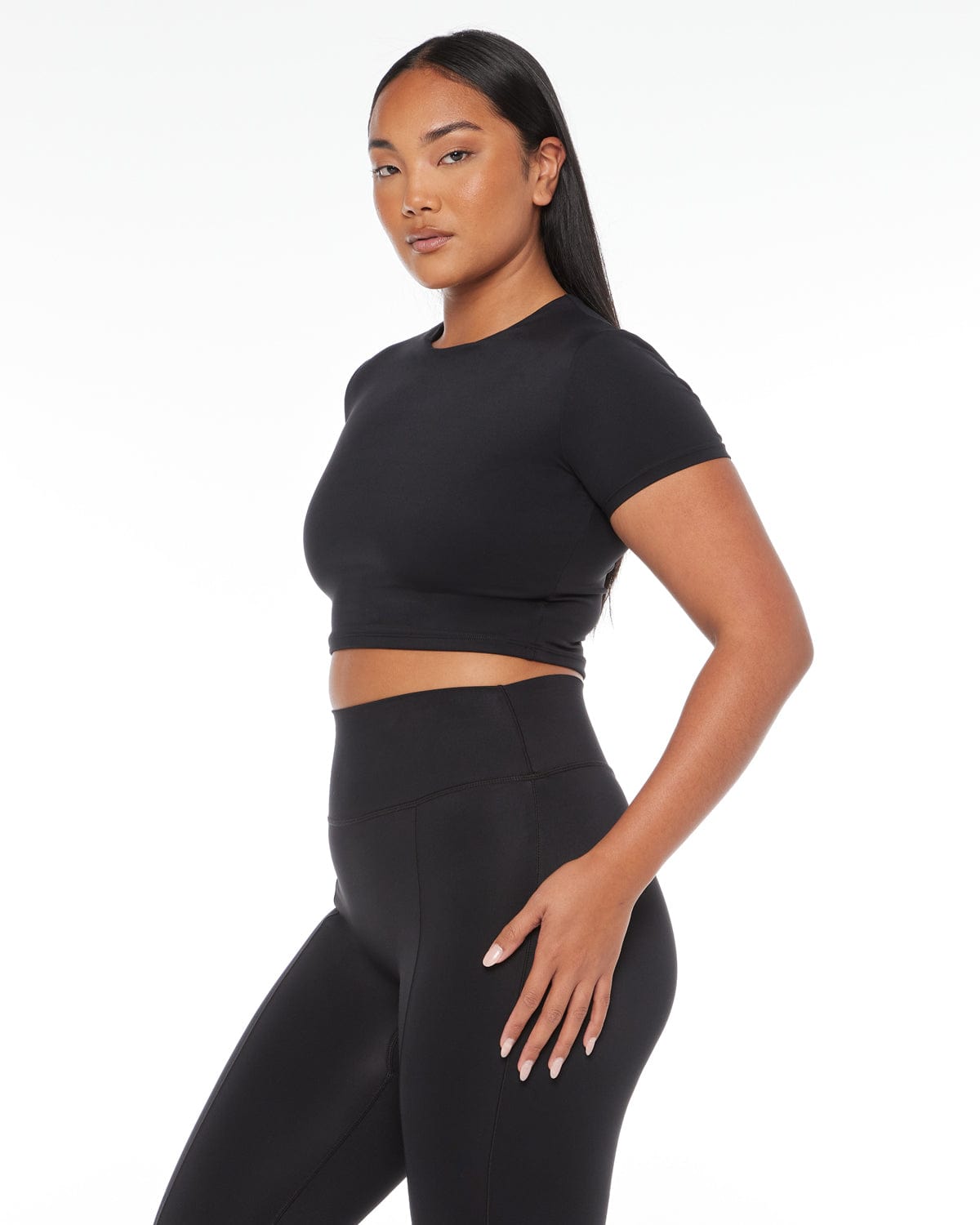 Freedom Cropped Tee | Black