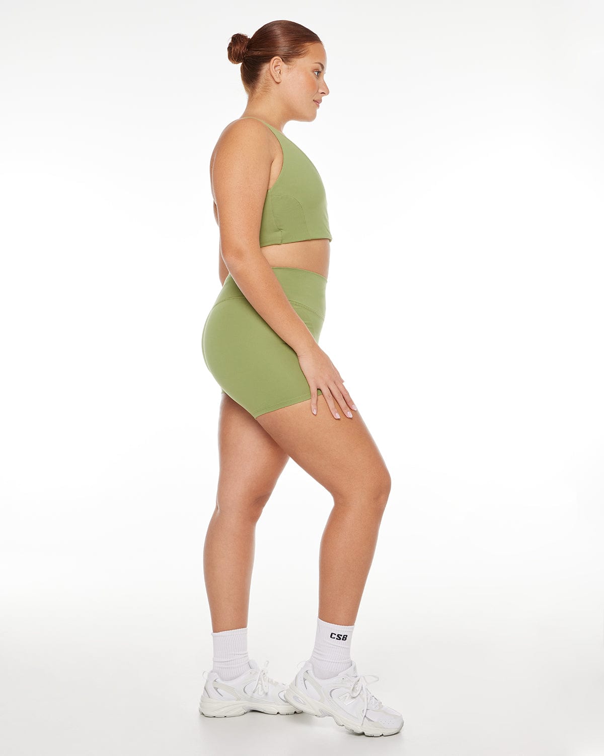 Serenity Crossover Shorts 4" | Matcha