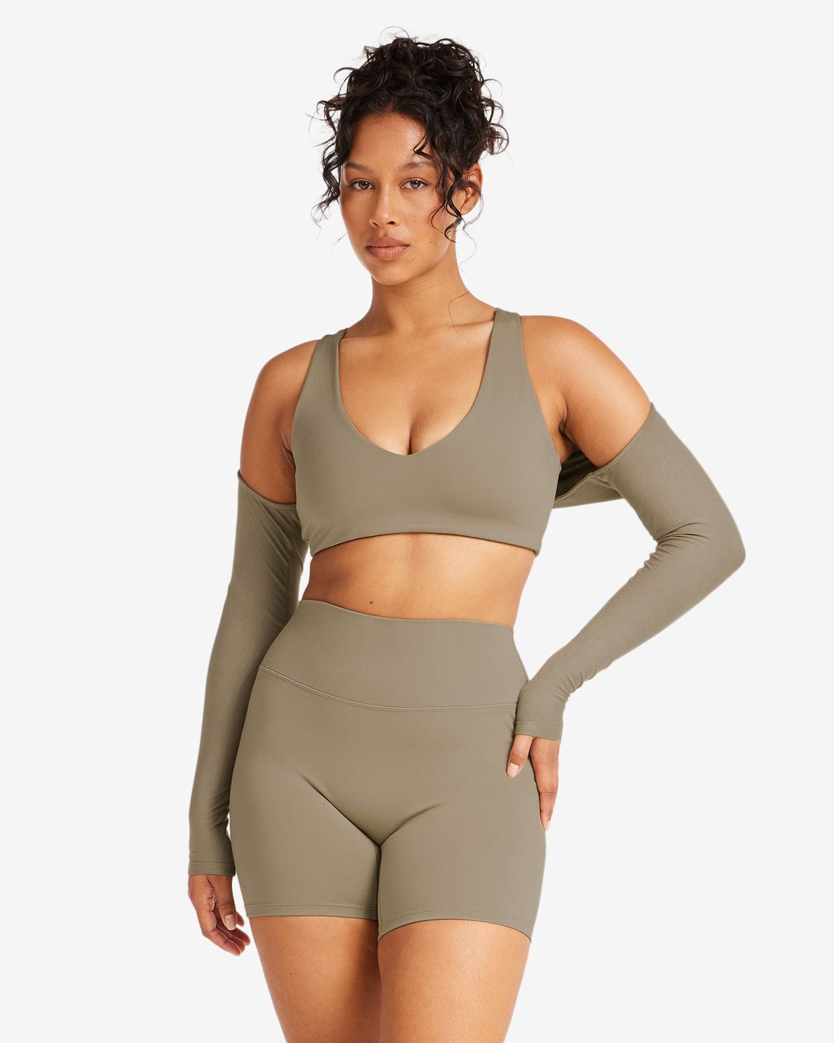 Capped Bolero | Vintage Khaki