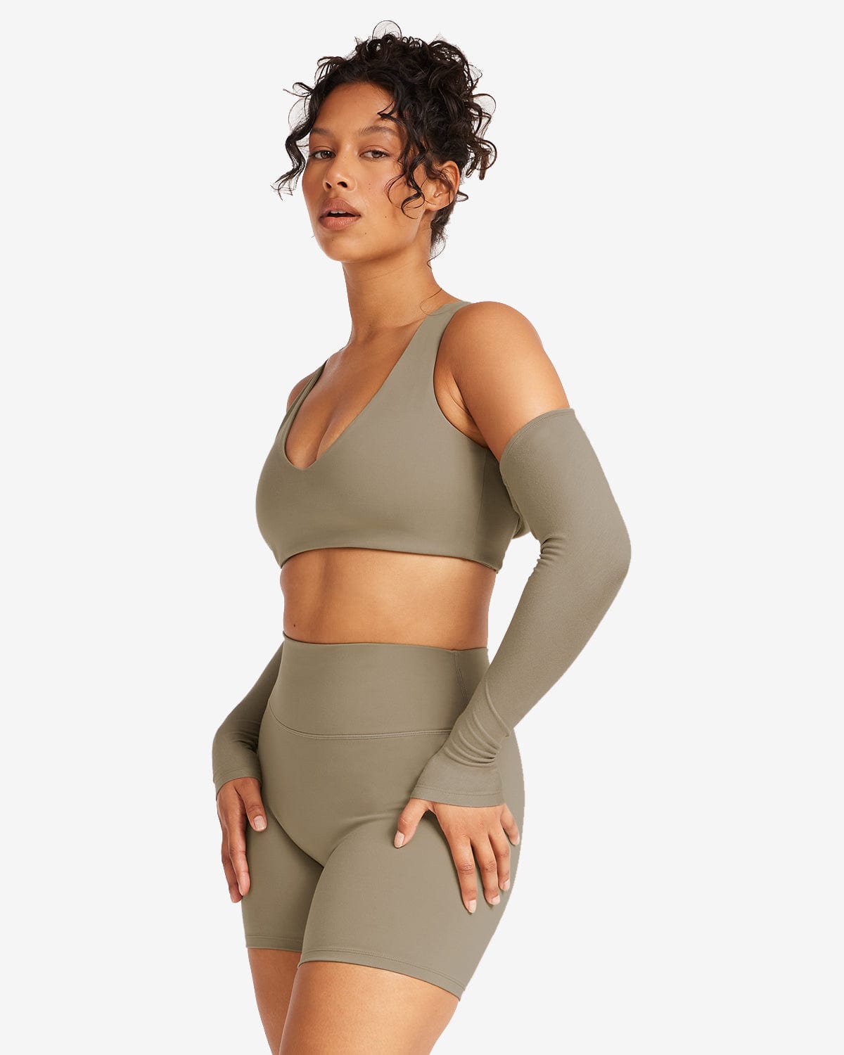 Capped Bolero | Vintage Khaki