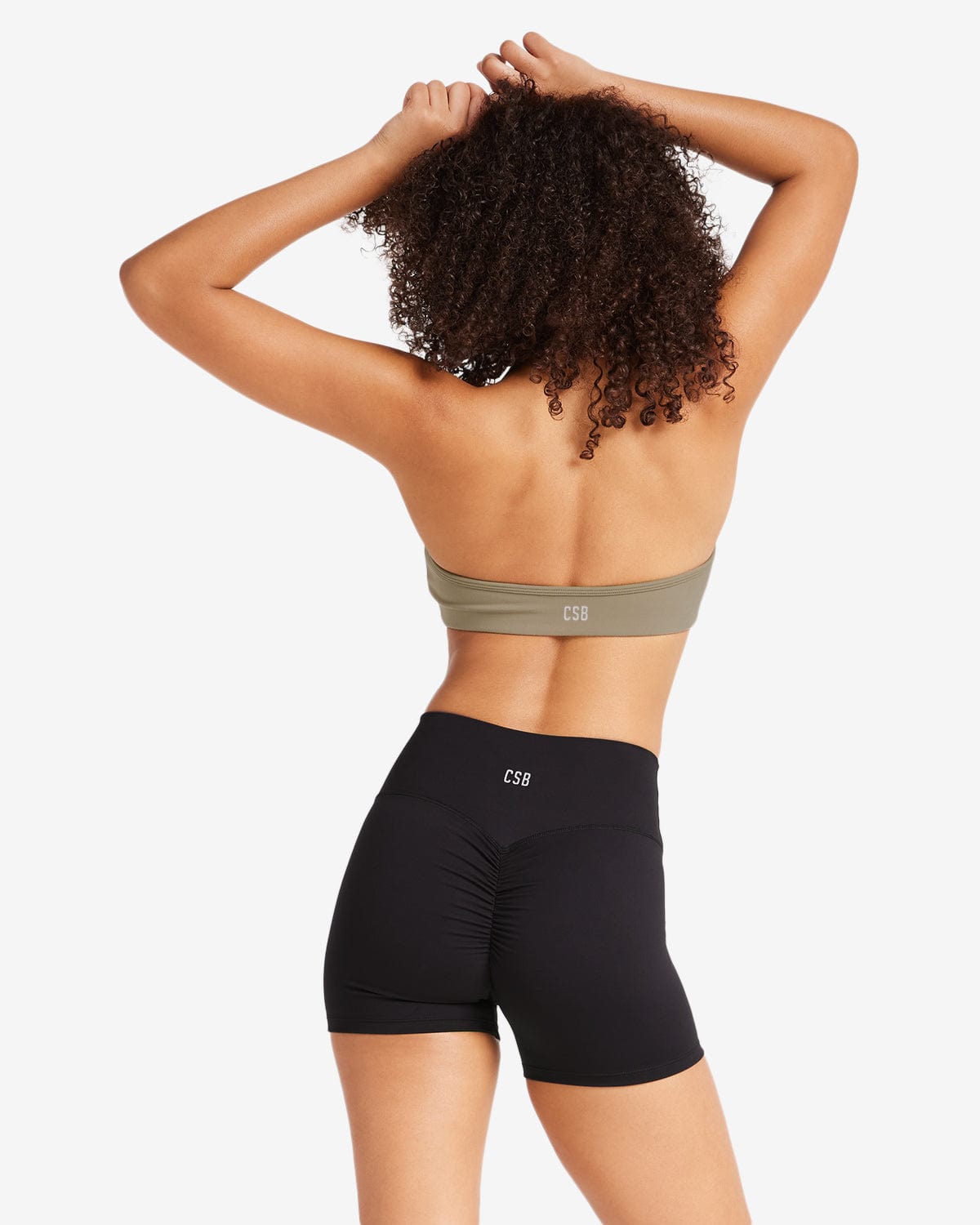 Serenity Contour Halter Crop | Vintage Khaki