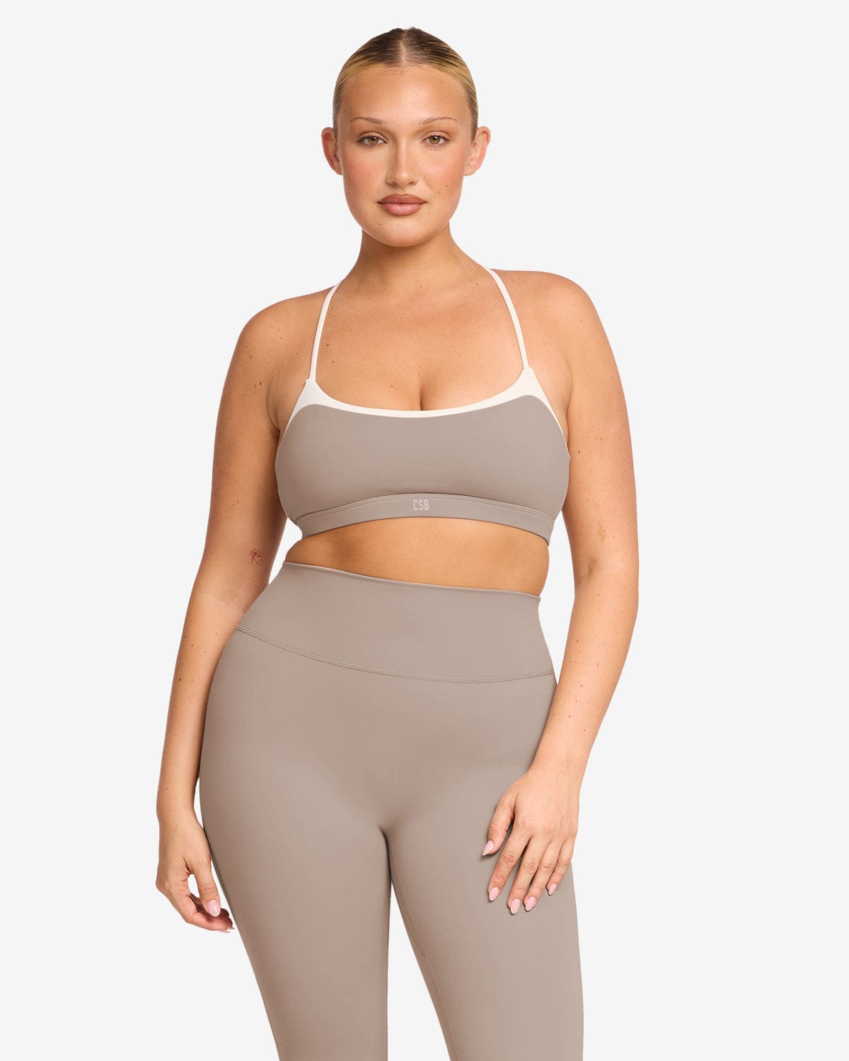 Form Gia Crop | Latte Two Tone