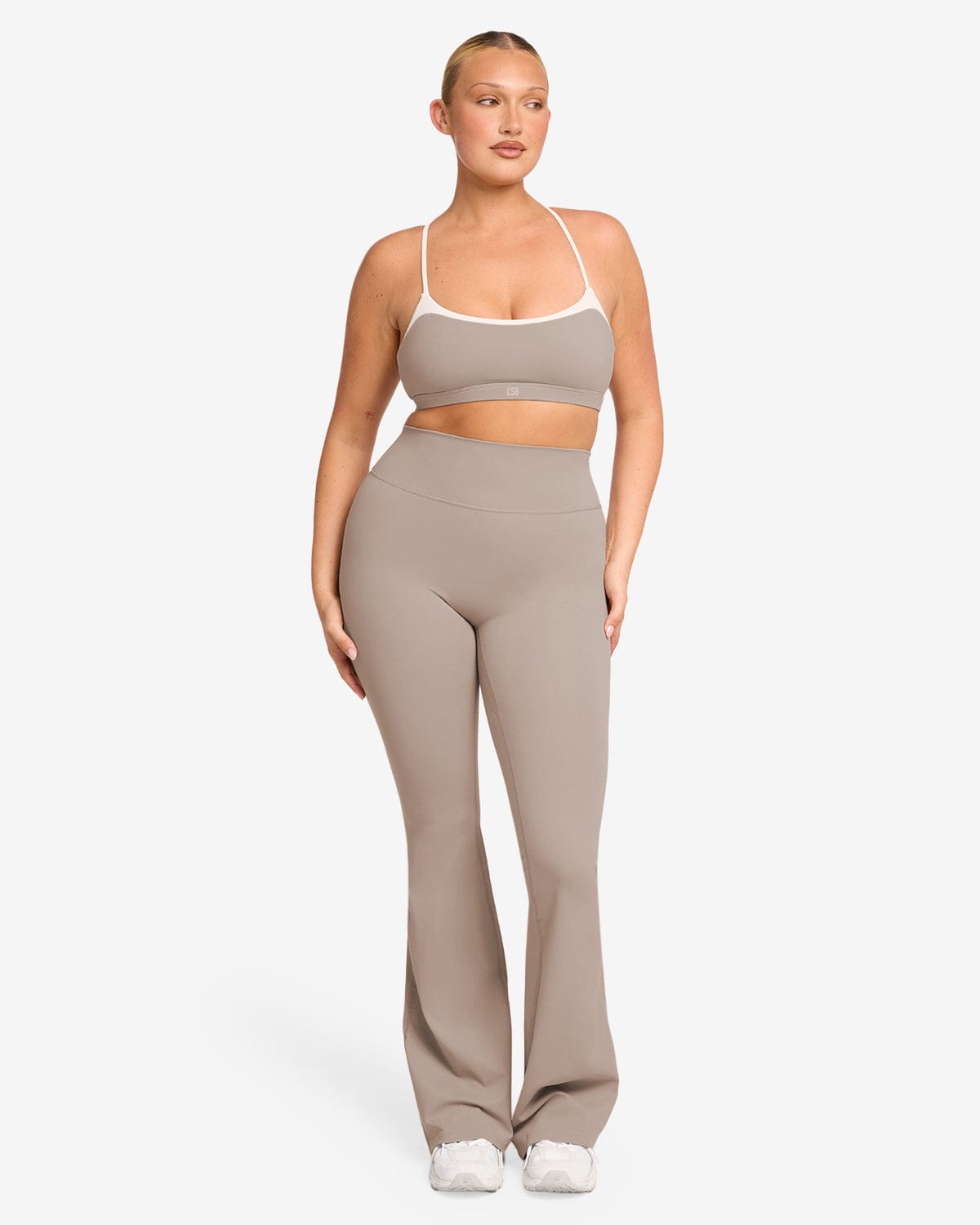 Form Invisible Scrunch Flare Leggings Tall | Latte