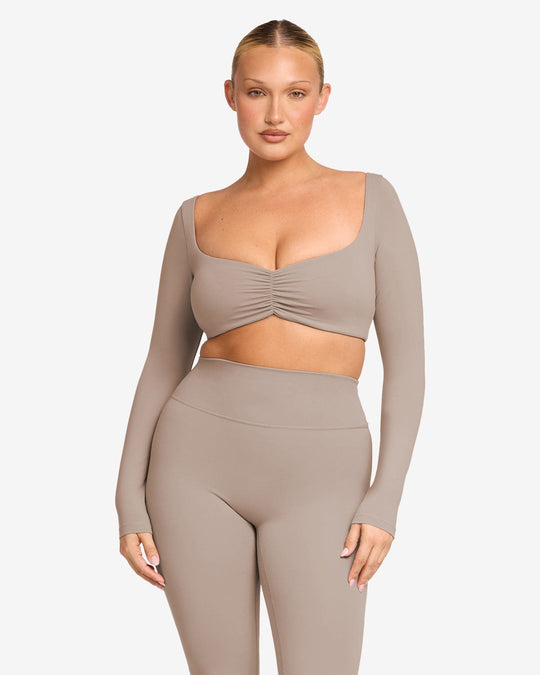 Form Margo Long Sleeve Top | Latte