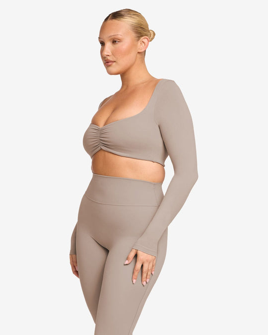 Form Margo Long Sleeve Top | Latte