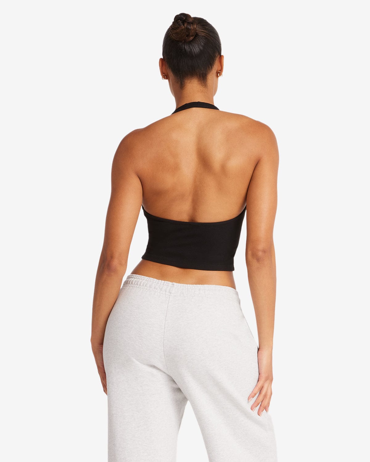 Rib Halter Tank | Black