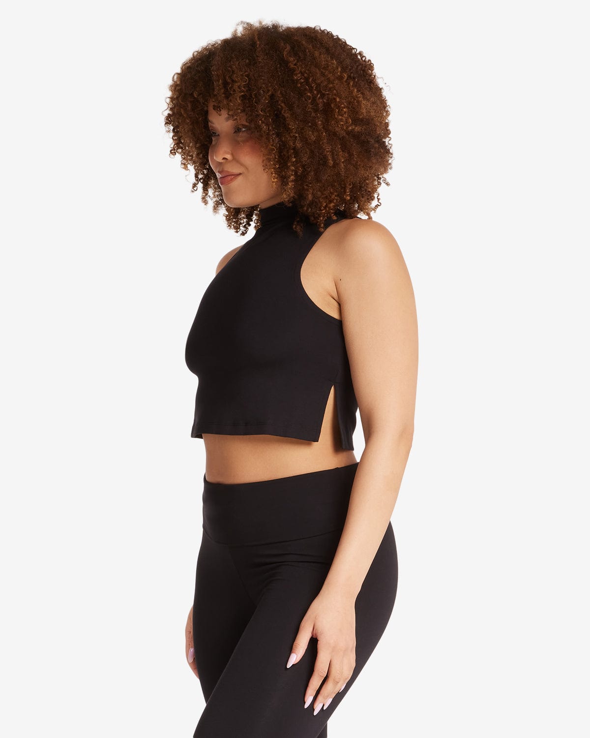 Turtle Neck Tank | Black