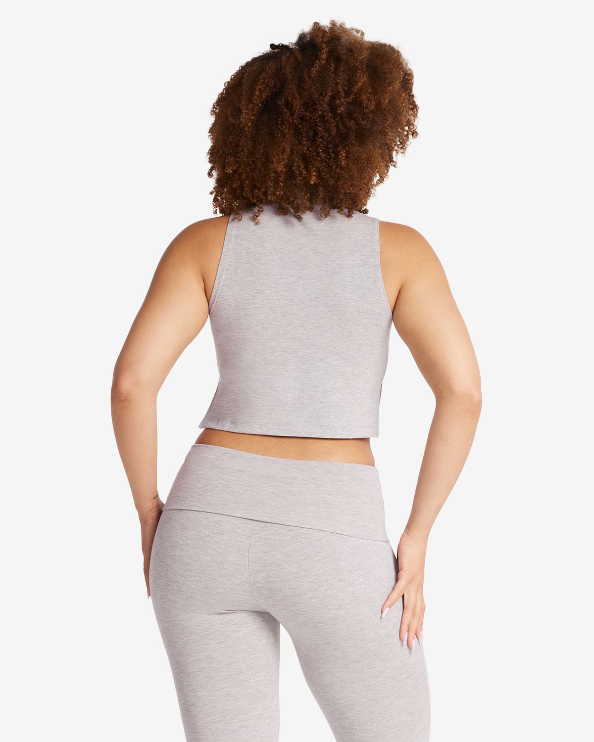 Turtle Neck Tank | Light Grey