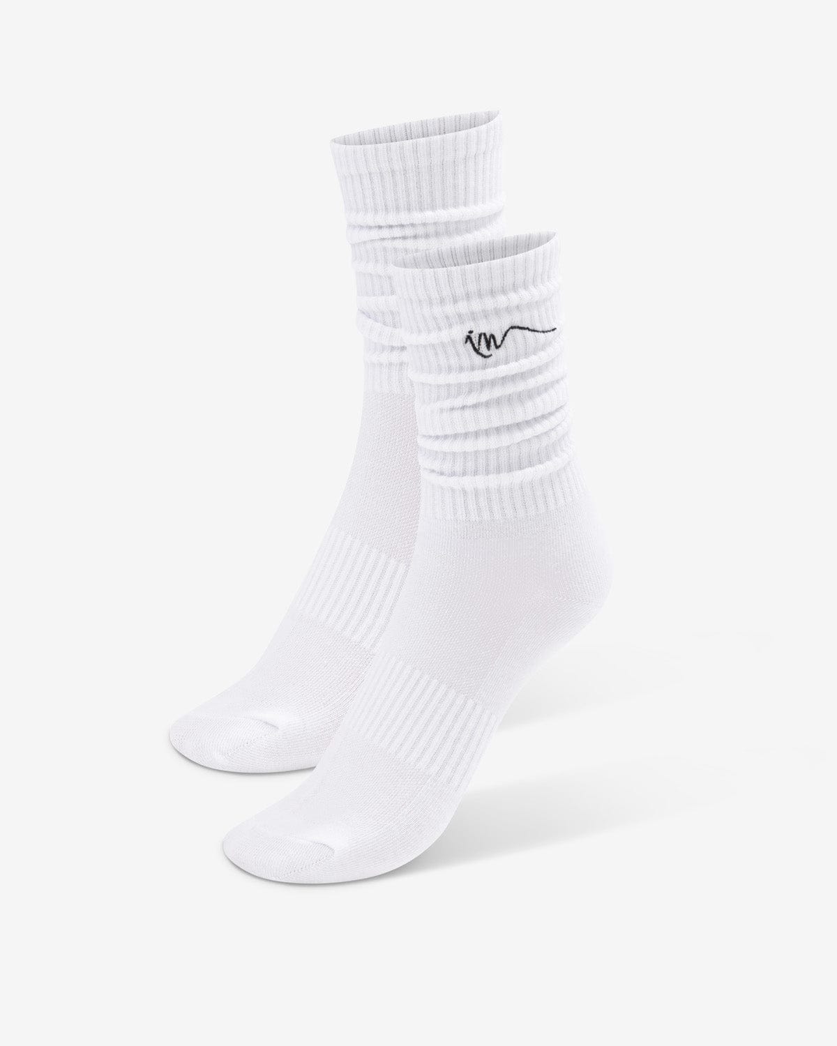Slouchy Crew Socks | White