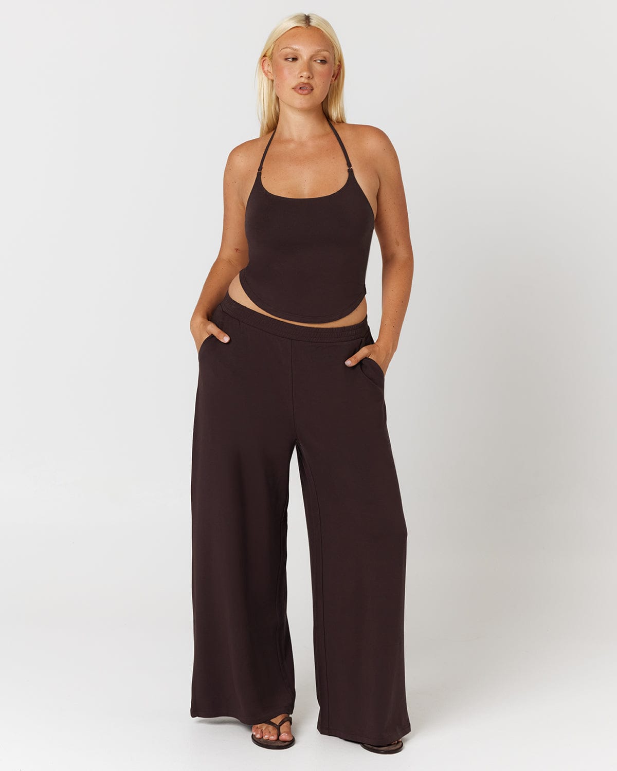 Everyday Wide Leg Pants | Espresso