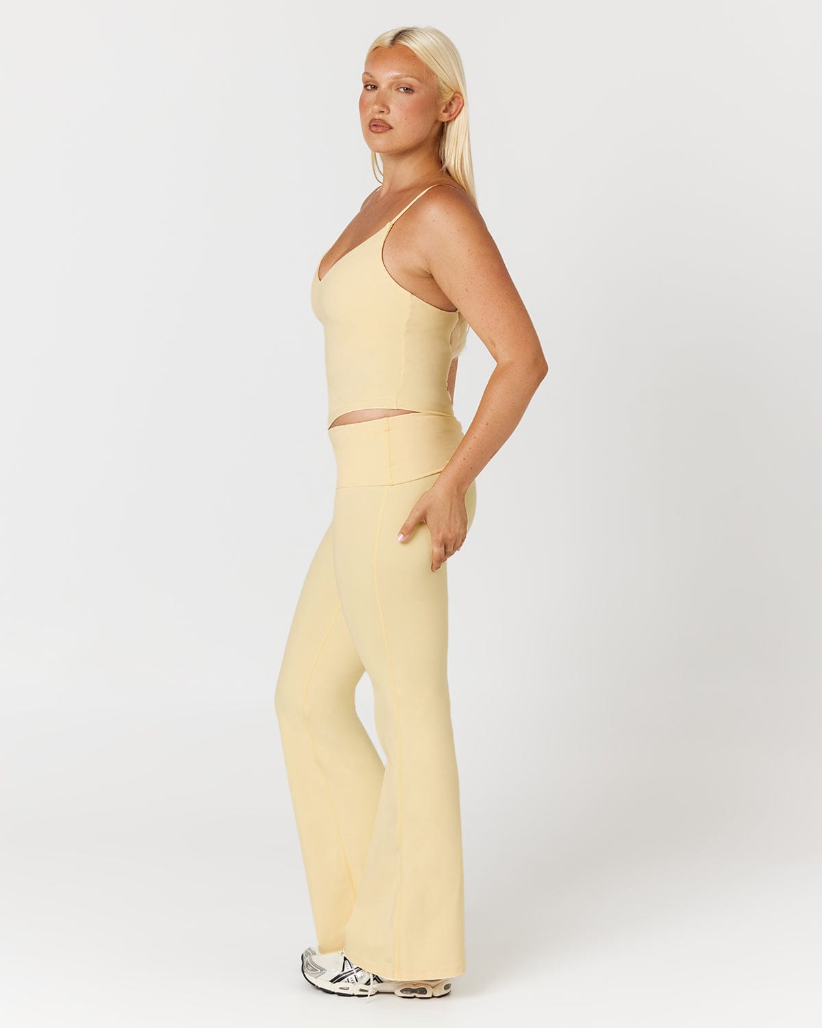 Form Invisible Scrunch Flare Fold Over Leggings | Butter