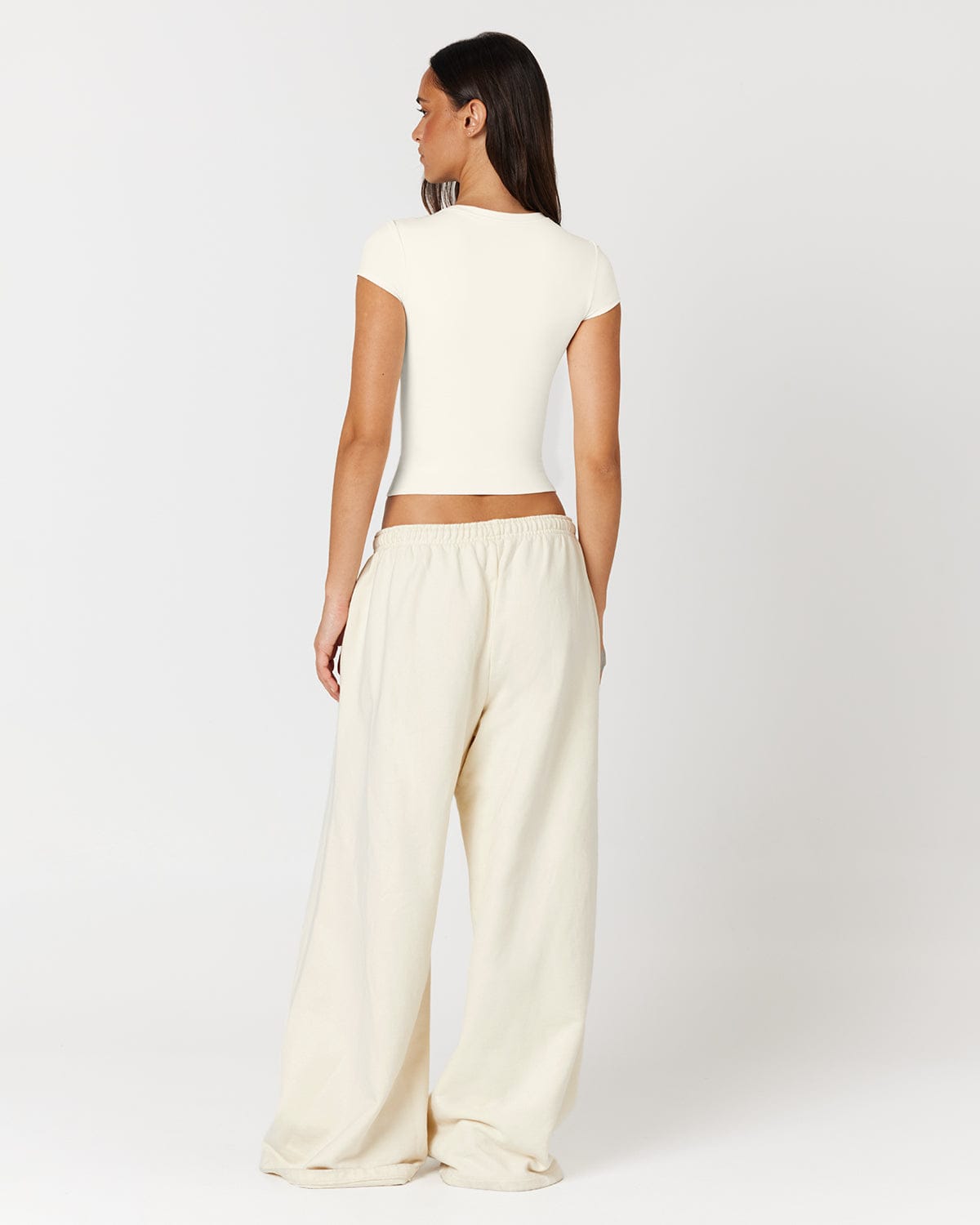 Wide Leg Sweatpants | Milk
