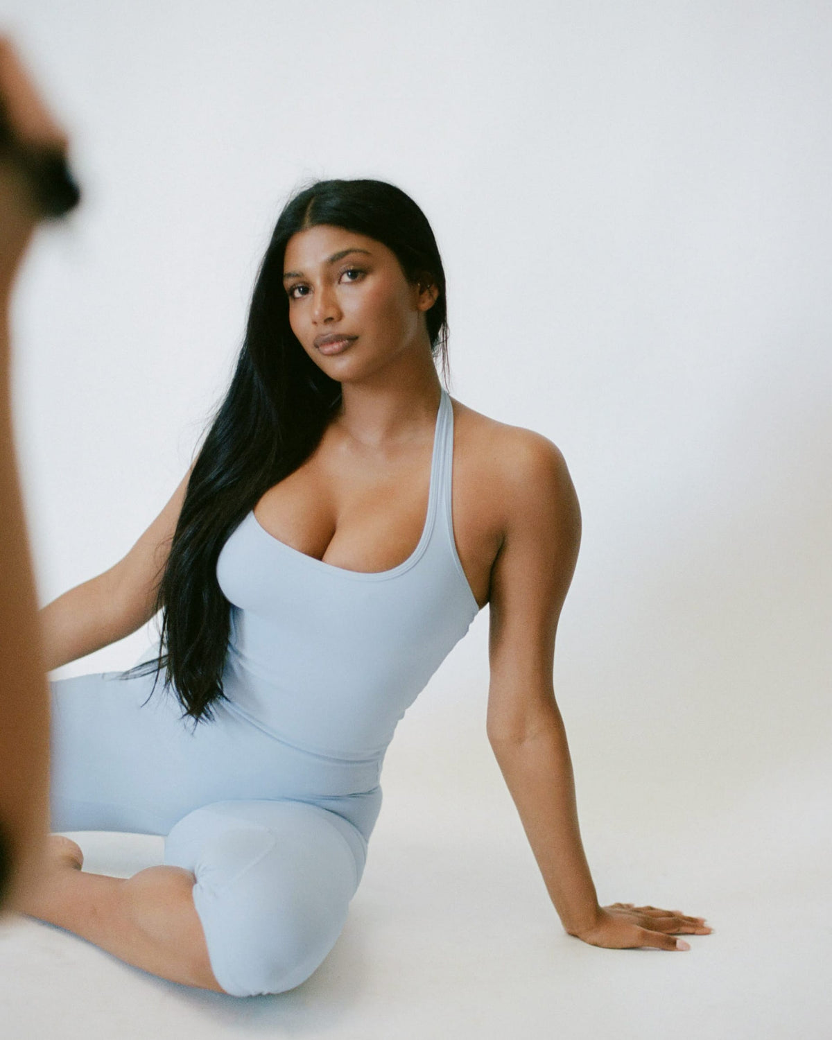 Form Square Neck Halter Tank | Baby Blue