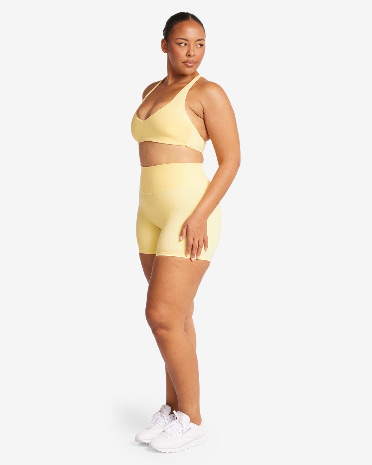 Fade Scrunch Shorts 5" | Buttercup