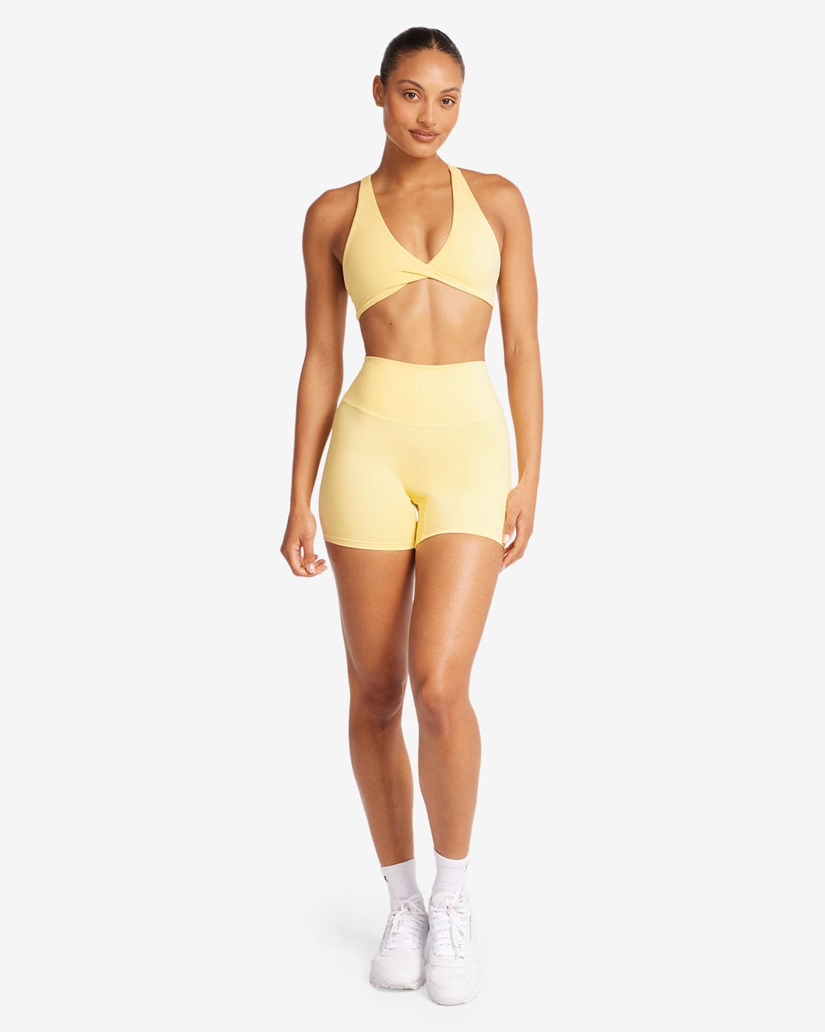 Fade Scrunch Shorts 5" | Buttercup