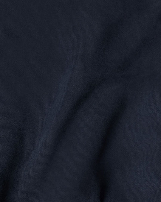 Cropped Zip Hoodie | Deep Navy