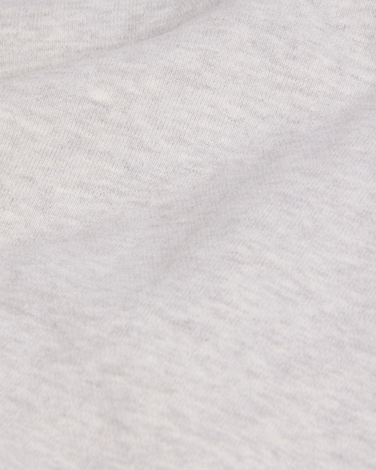 Cropped Zip Hoodie | Snow Marl