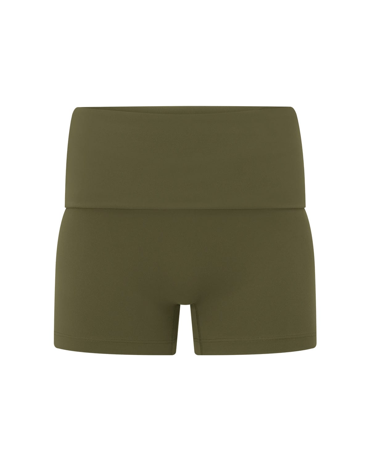 Form Invisible Scrunch Fold Over Shorts 3" | Deep Green