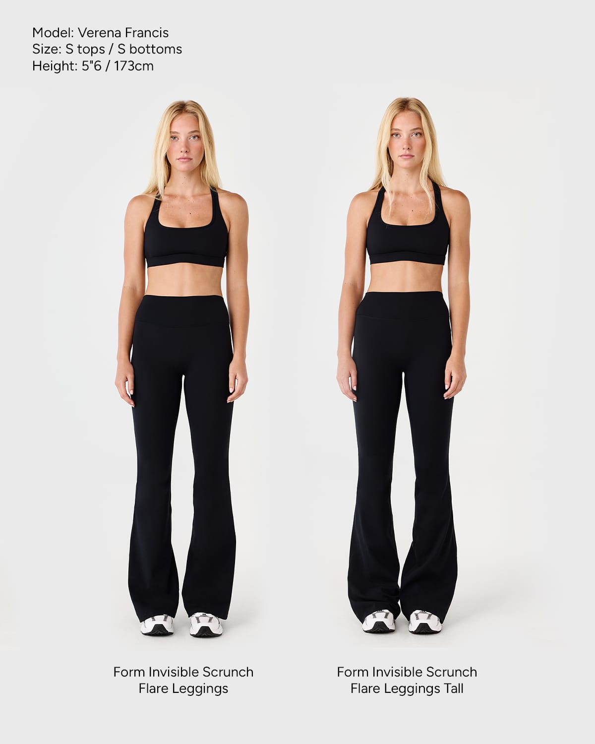 Form Invisible Scrunch Flare Leggings Tall | Black