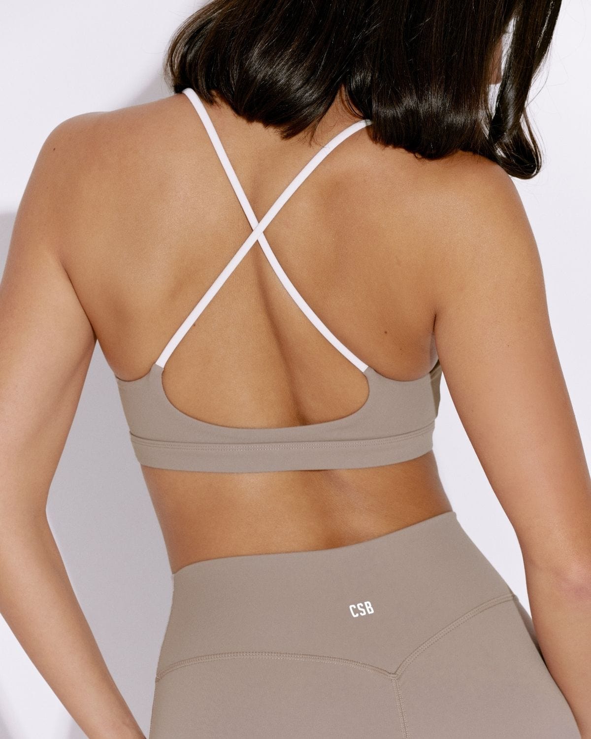 Form Gia Crop | Latte Two Tone