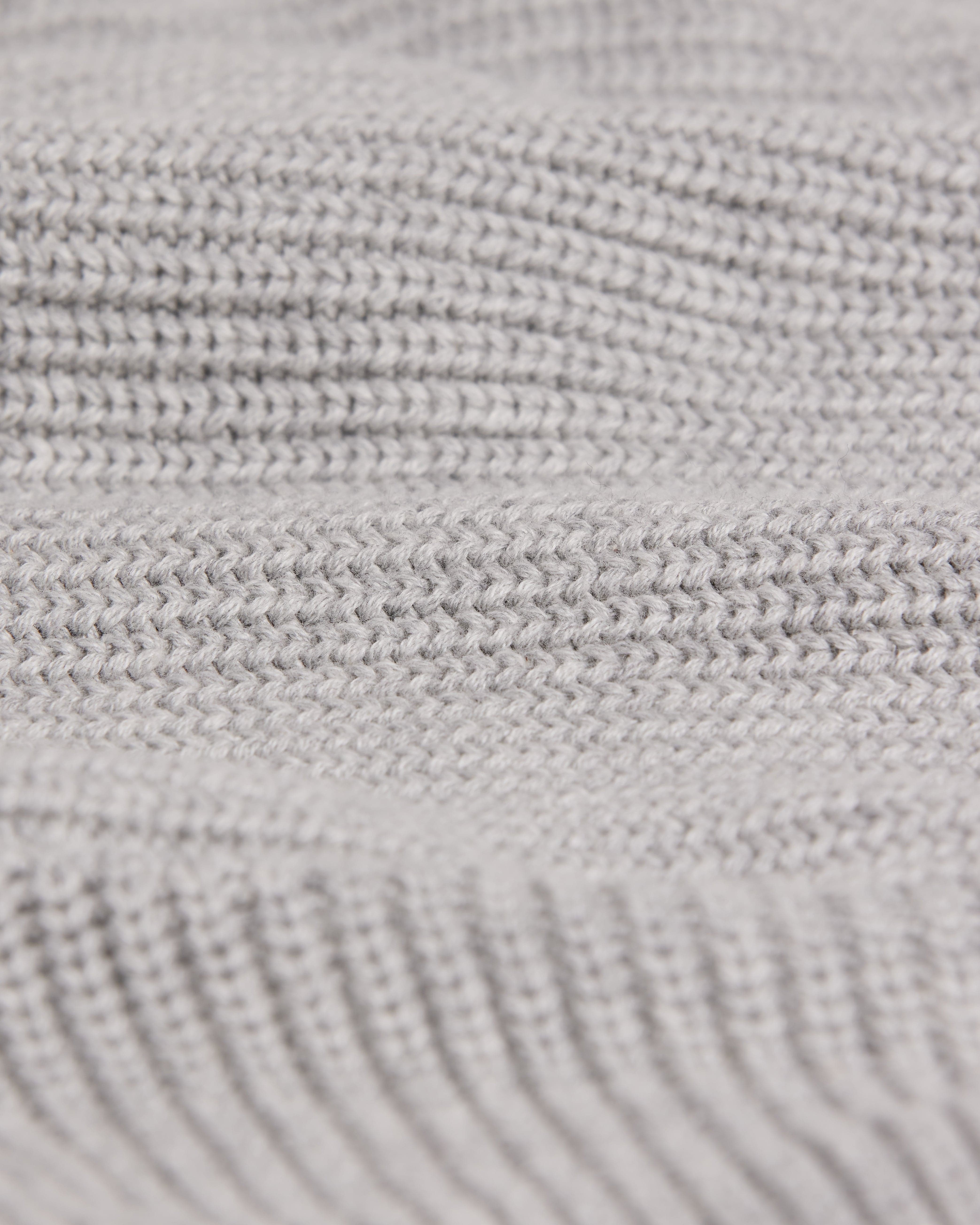 Oversized Knit Sweater | Grey Marl