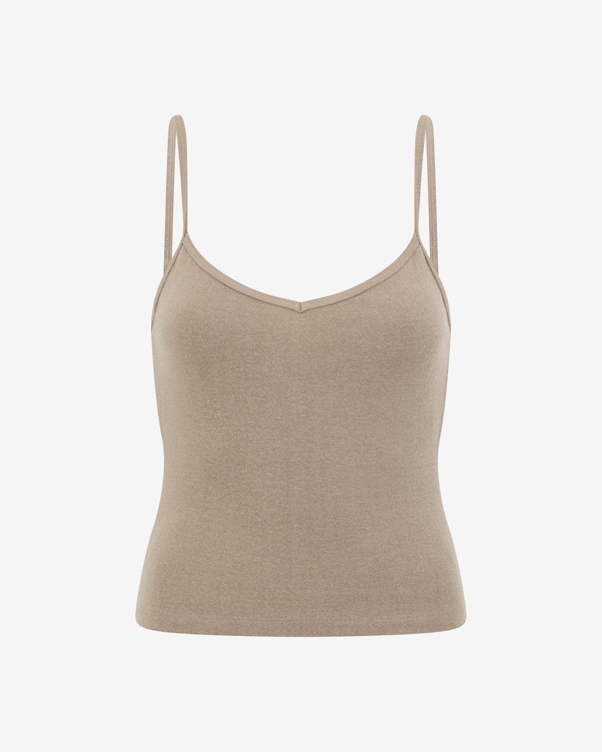 Thin Strap Tank | Almond