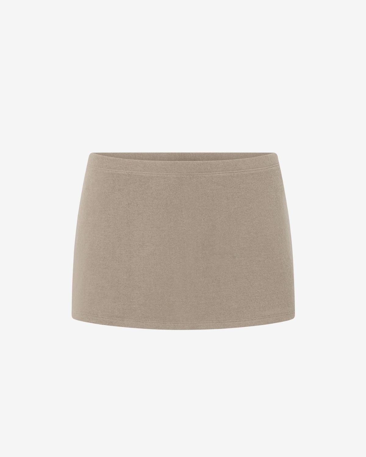 Terry Mini Skirt | Almond