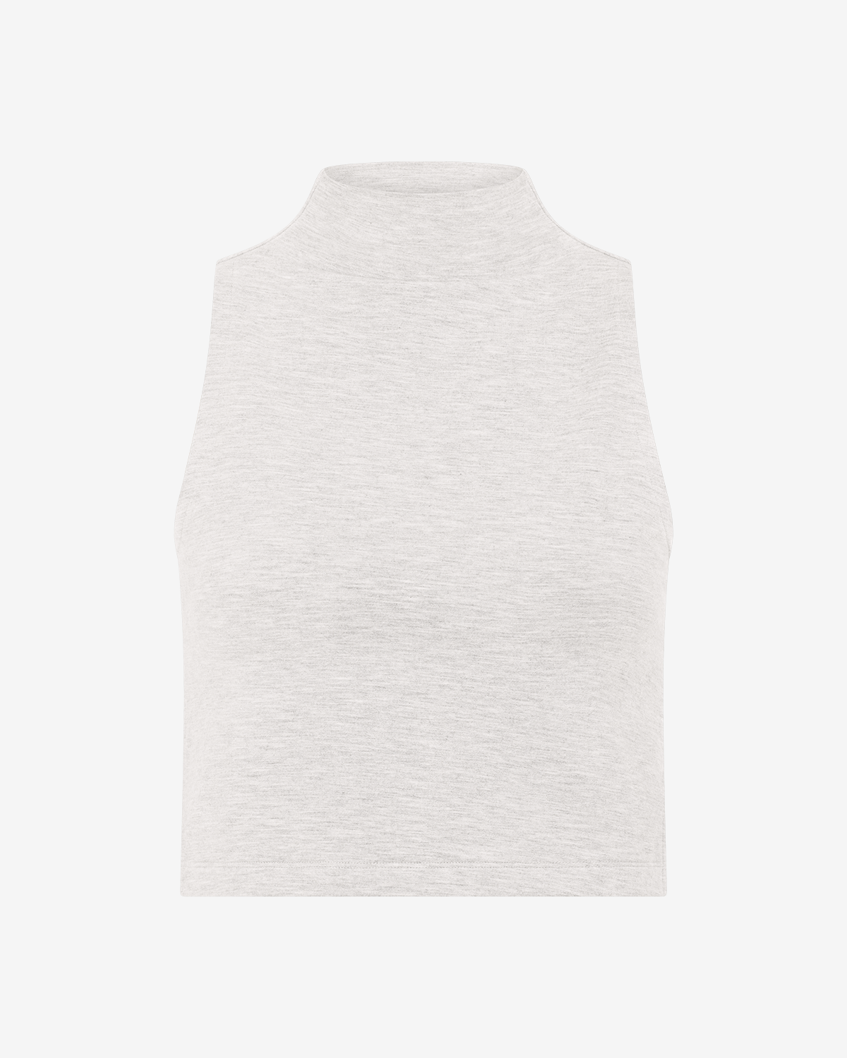 Turtle Neck Tank | Light Grey