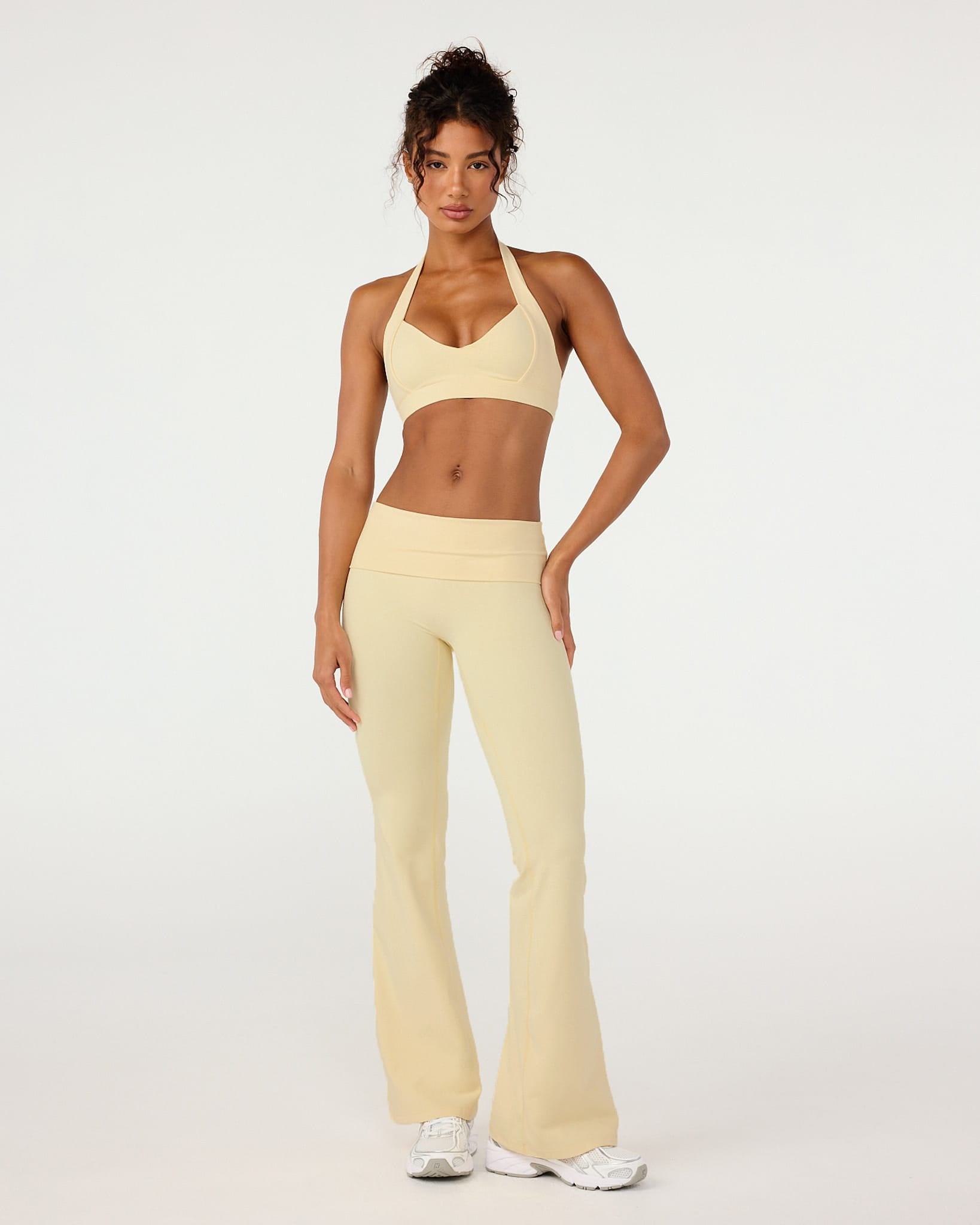 Form Invisible Scrunch Flare Fold Over Leggings | Butter