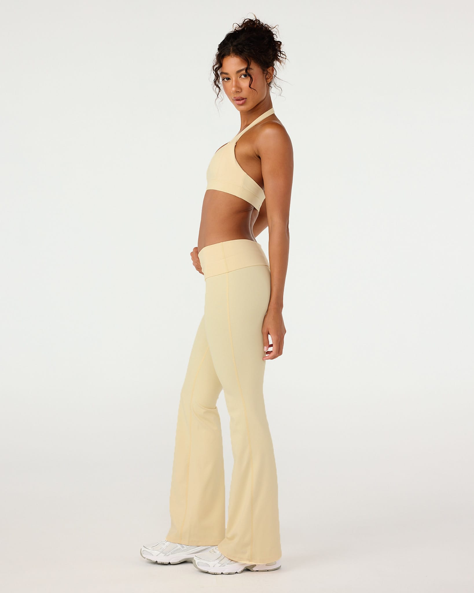 Form Invisible Scrunch Flare Fold Over Leggings | Butter