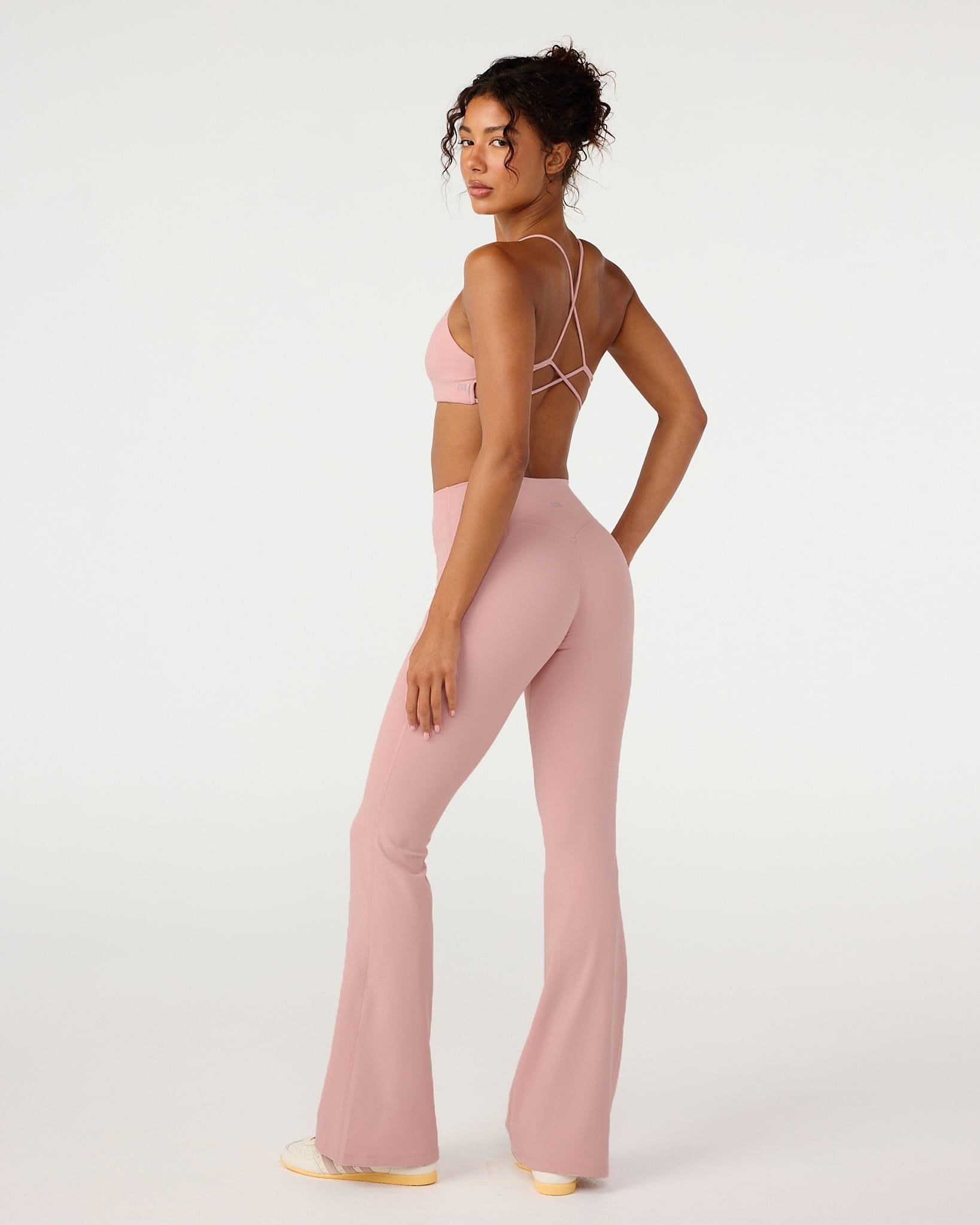 Form Invisible Scrunch Flare Leggings | Dusty Pink