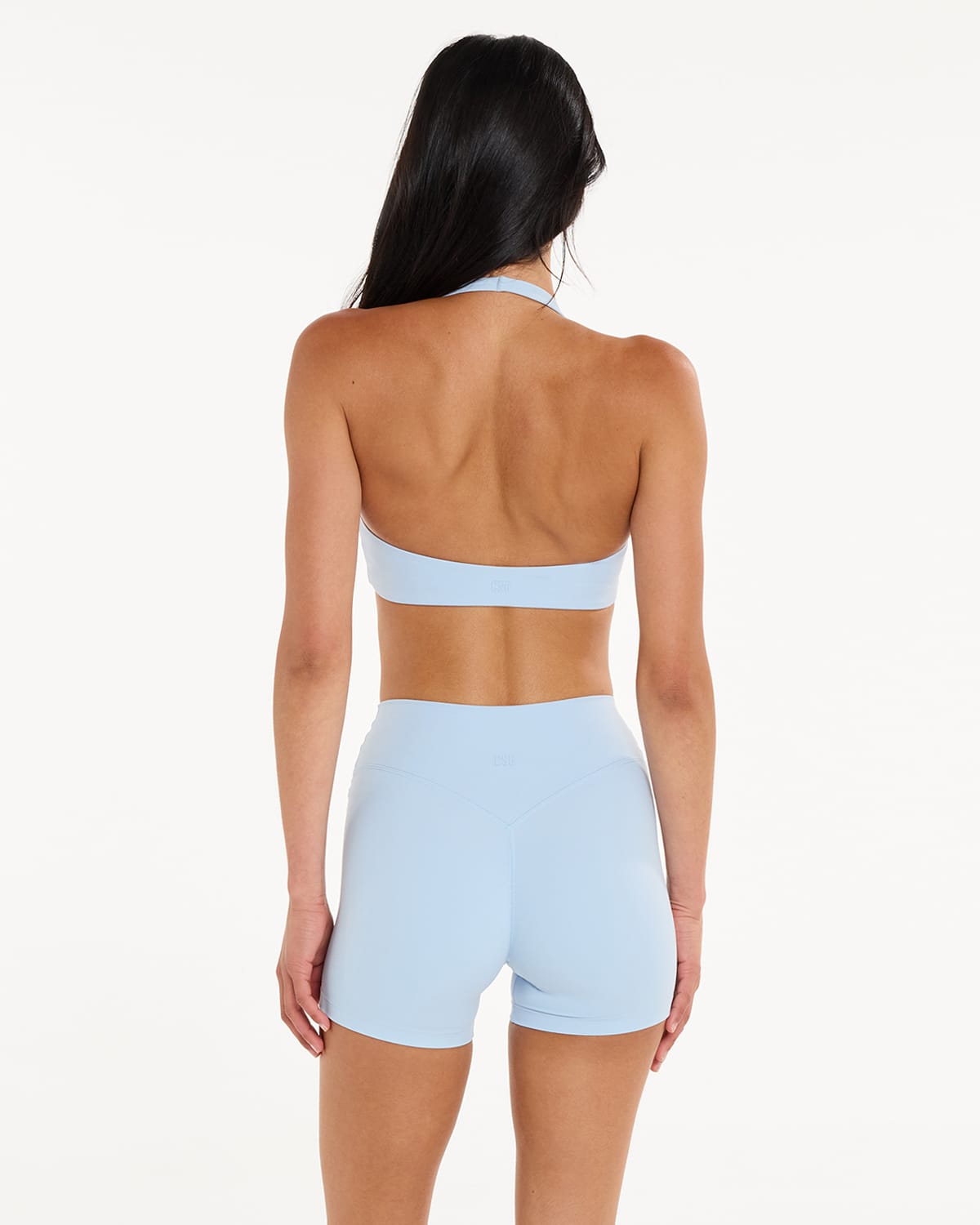 Form Halter Crop | Baby Blue