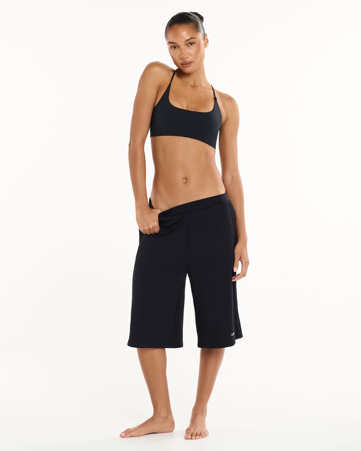 Sporty Track Shorts | Black