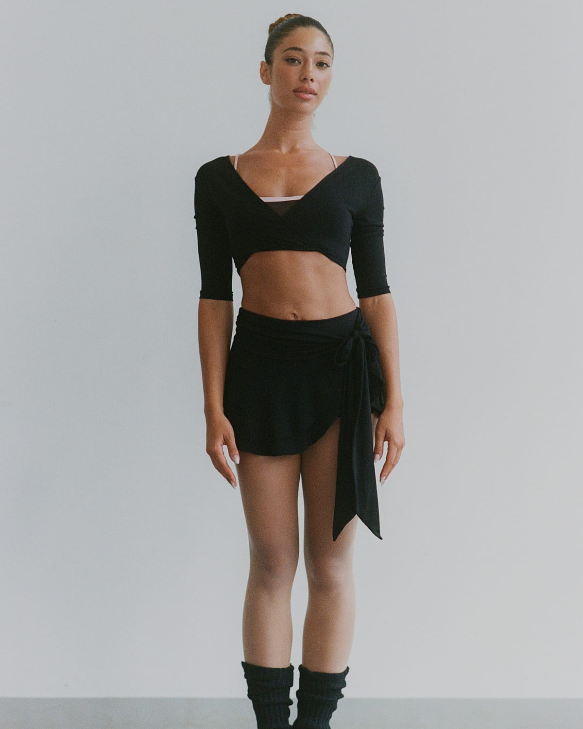 Ballet Wrap Skort | Black