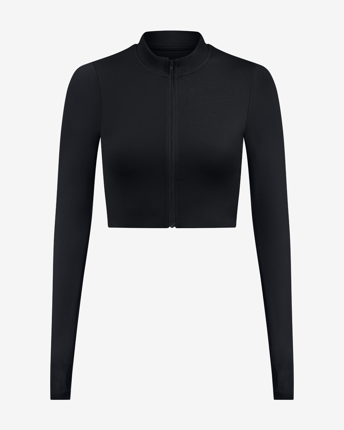 Serenity Sculpt Zip Jacket | Black
