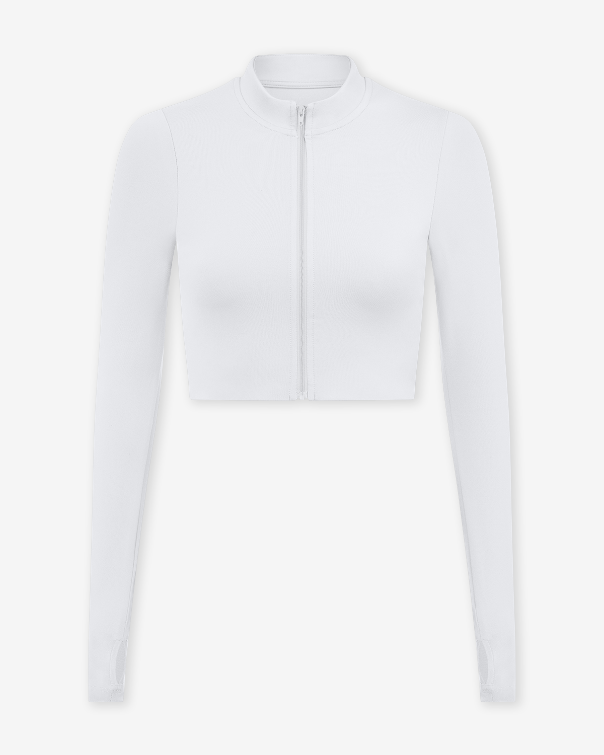 Serenity Sculpt Zip Jacket | White
