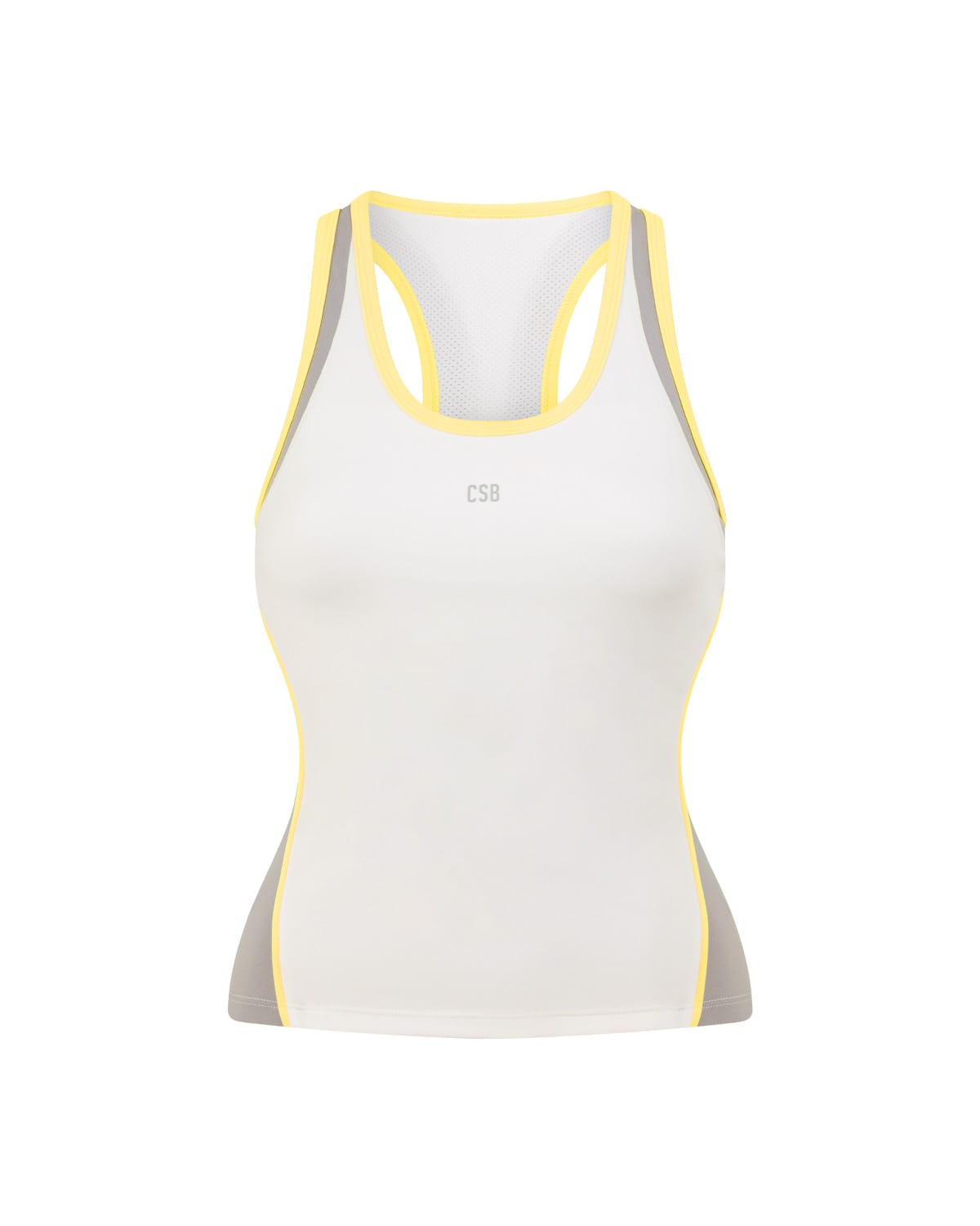 Serenity Soft Spliced Racerback Tank | White