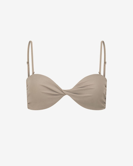 Swim Twist Bandeau | Almond