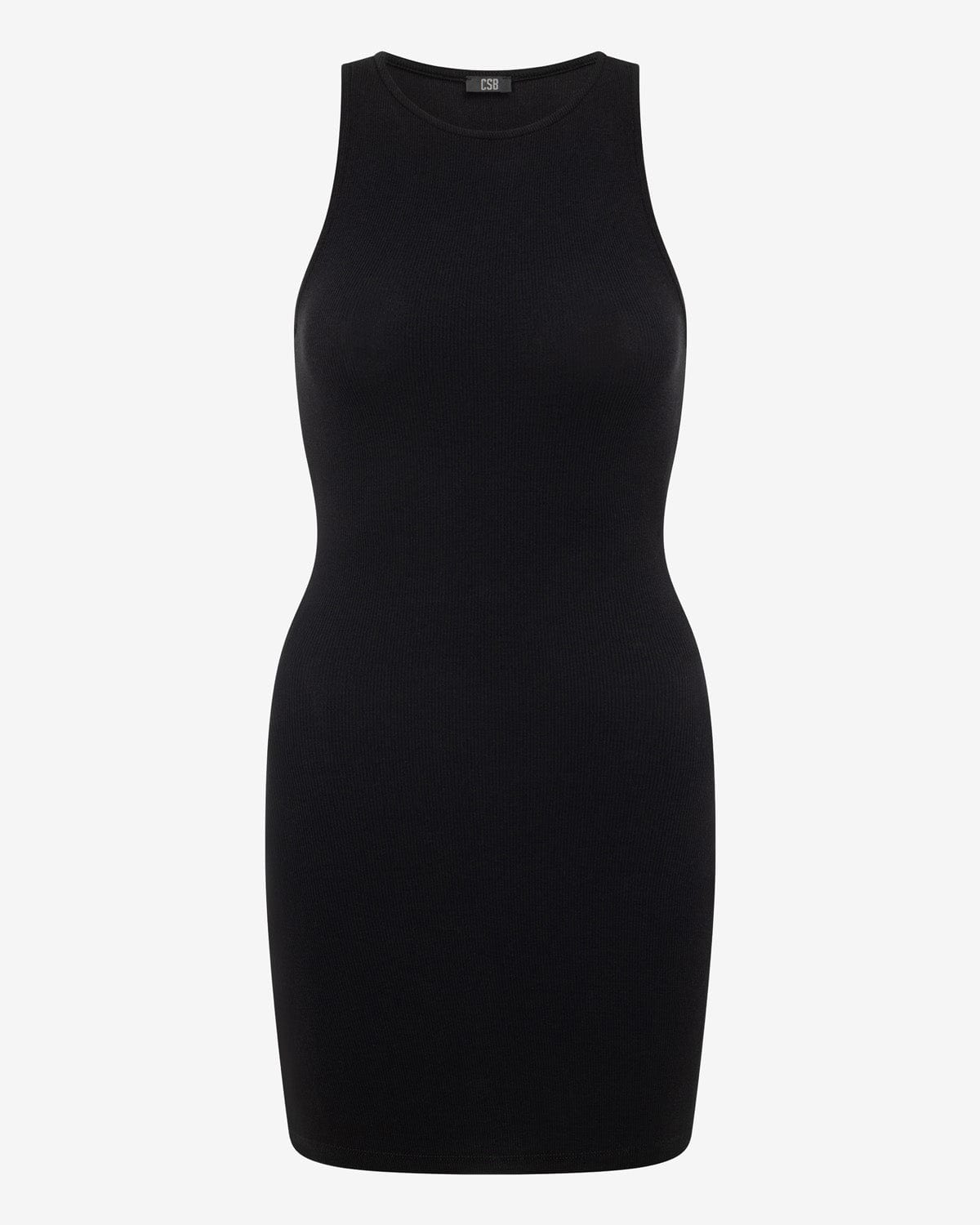 High Neck Mini Dress | Black