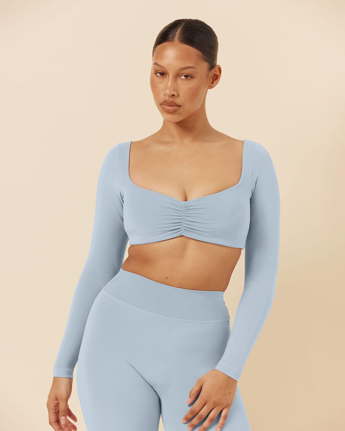 Form Margo Long Sleeve Top | Dusty Blue