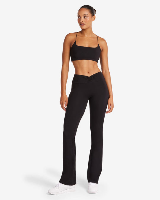 Ruched Yoga Pant | Black