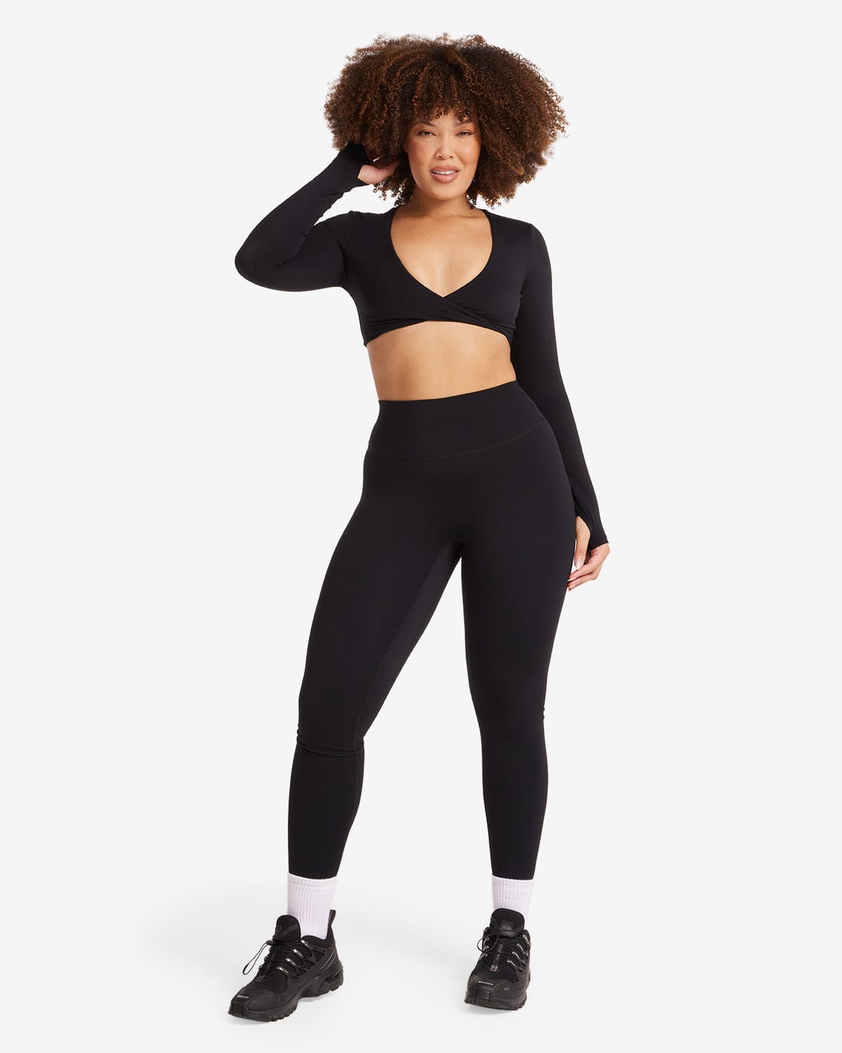 Fade Scrunch Leggings | Black