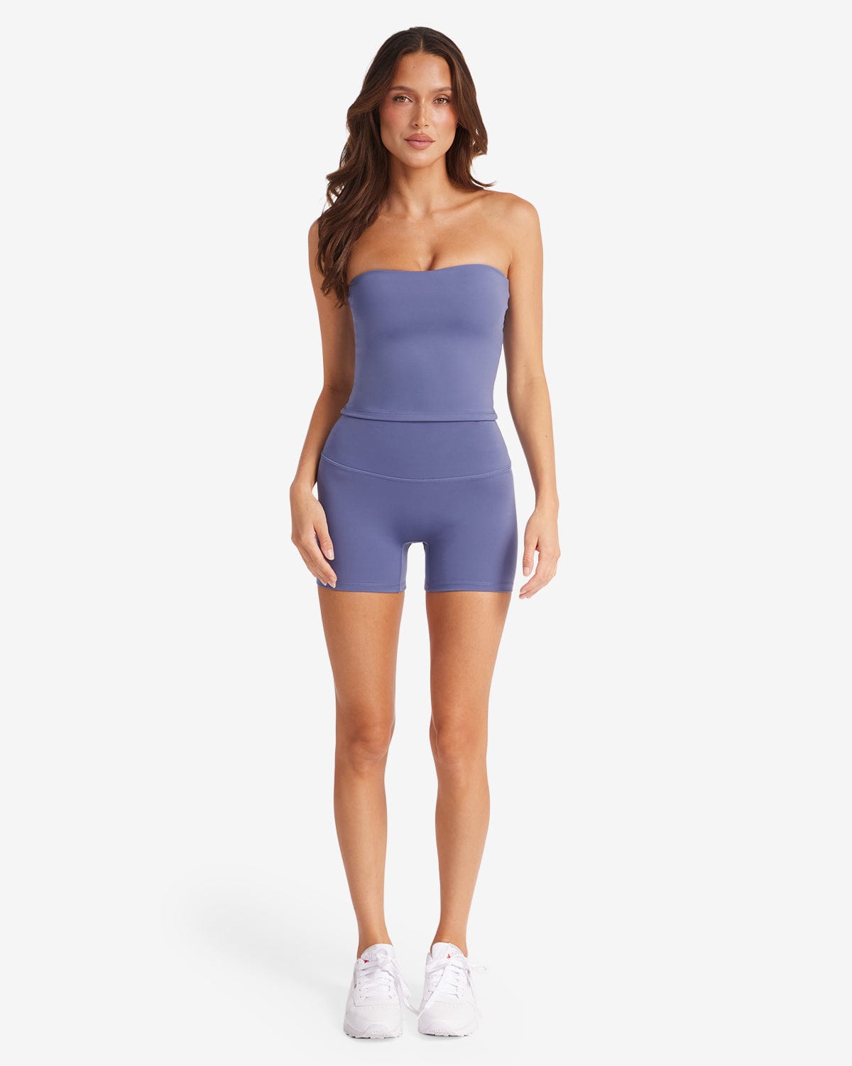 Serenity Scrunch Shorts 4" | Steel