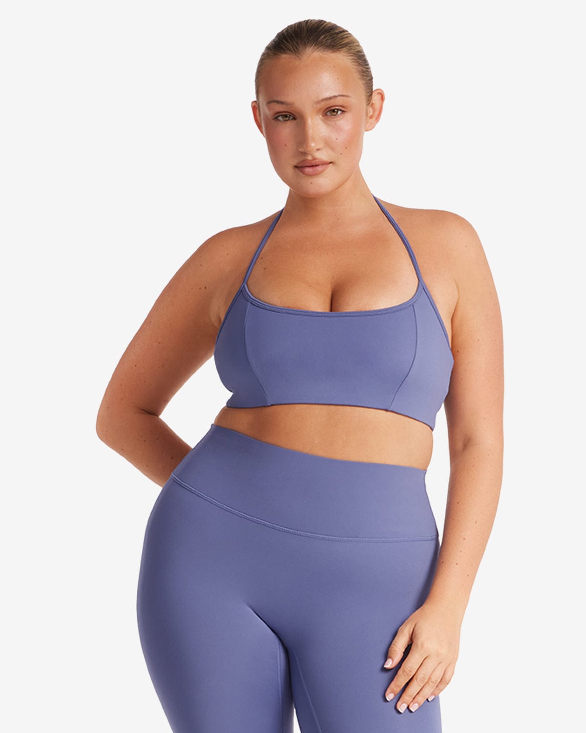 Serenity Contour Halter Crop | Steel